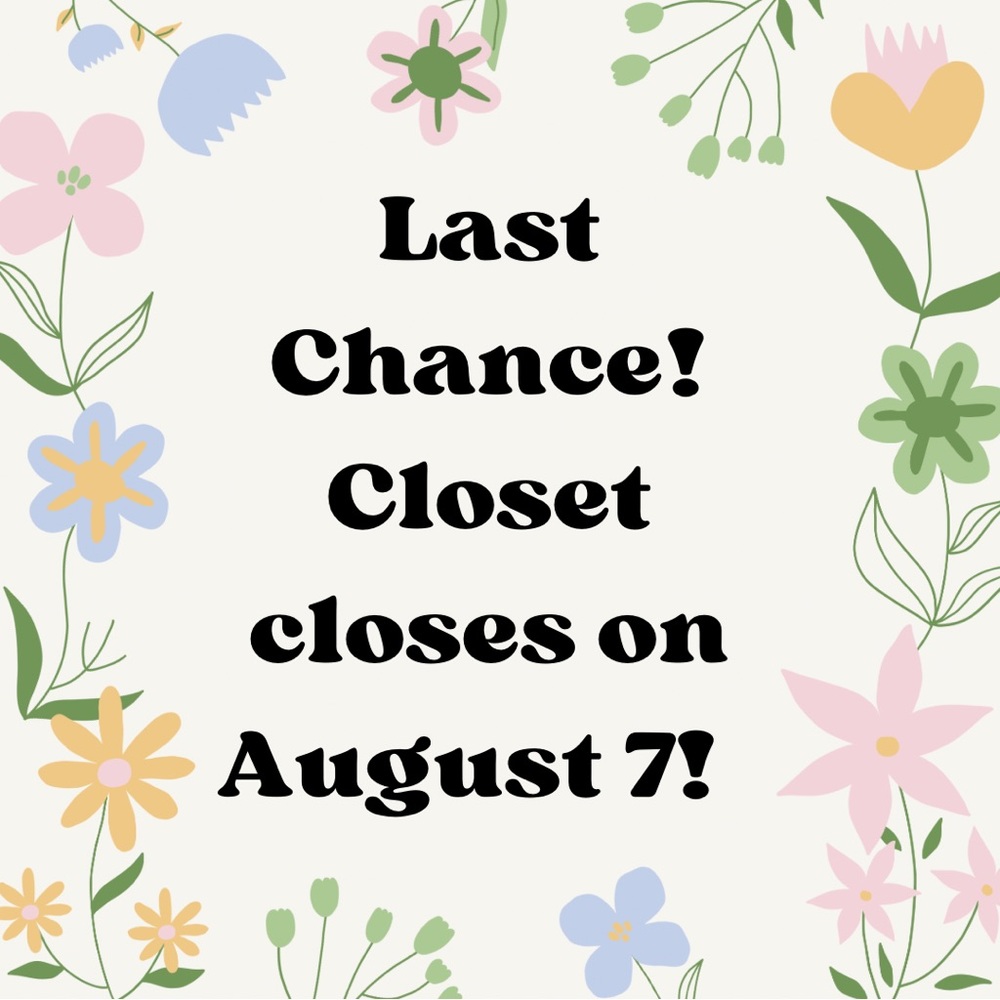 LAST CHANCE ON ALL ITEMS